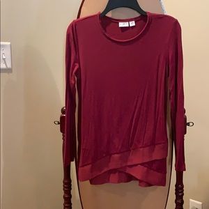 Burgundy top